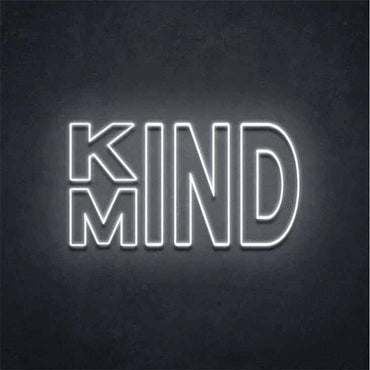 Kind Mind Neon Insegna LED da Parete | Decorazione Luminosa Motivazionale - Skizzografico