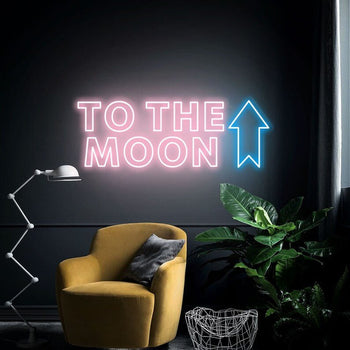 To The Moon neon - Skizzografico