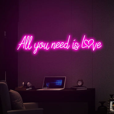 All you need is love neon - Skizzografico