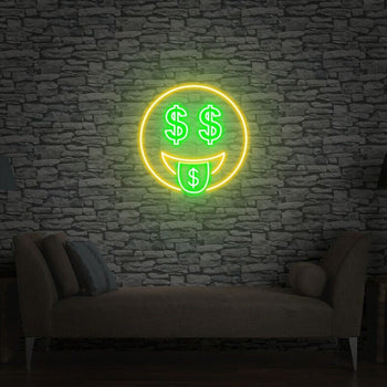 Smile dollaro neon - Skizzografico