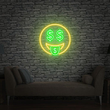 Smile dollaro neon - Skizzografico