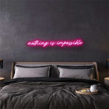 Nothing is impossible neon - Skizzografico