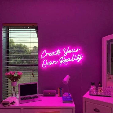 Create your own reality neon - Skizzografico