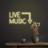 Live music neon