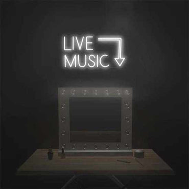 Live music neon - Skizzografico