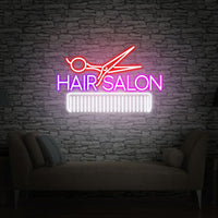 Hair saloon neon