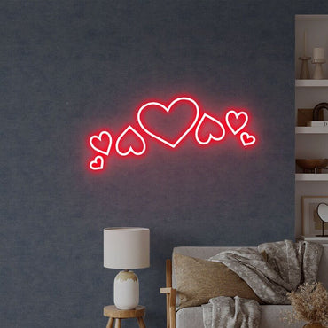 Cuoricini neon - Skizzografico