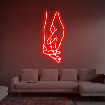 mano nella mano neon - Skizzografico