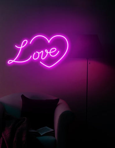 Love neon cuore - Skizzografico