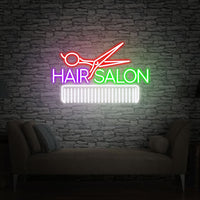 Hair saloon neon