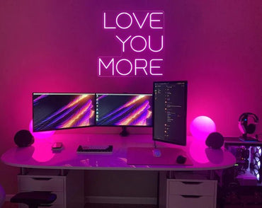 love you more neon - Skizzografico