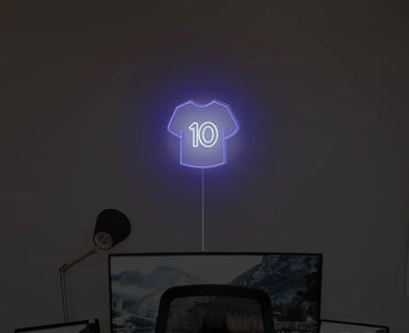 maglietta con numero neon - Skizzografico