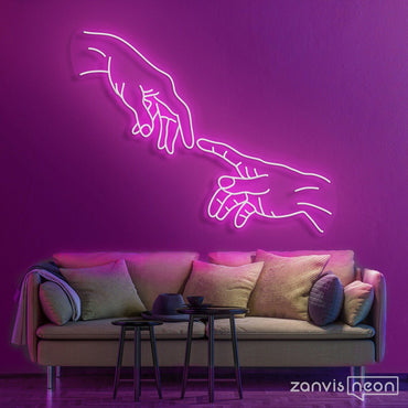 Prendere la mano neon - Skizzografico