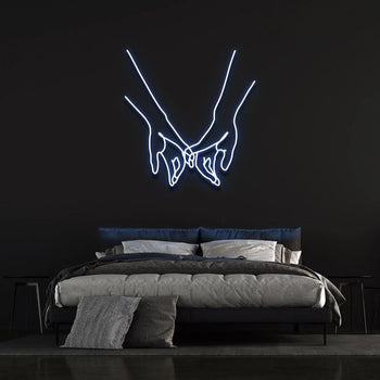 mano nella mano migniolo neon - Skizzografico