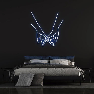 mignolo mano nella mano neon - Skizzografico