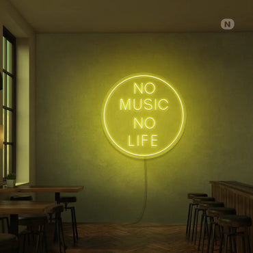 no music no life neon - Skizzografico