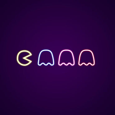 pacman neon - Skizzografico