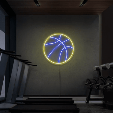 palla basket neon - Skizzografico