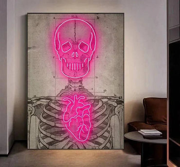 Scheletro quadro Neon - Skizzografico