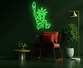Statua libertà neon - Skizzografico