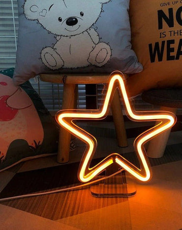 stella neon lampada - Skizzografico