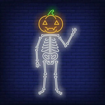 zucca halloween neon - Skizzografico